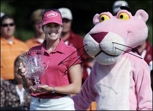 Paula Creamer and the Owens Corning Pink Panther had plenty to be excited about after Creamer s win Sunday. However, in a sign of potential problems for the tournament, Creamer was the only top-10 player on the tour s money list who played.