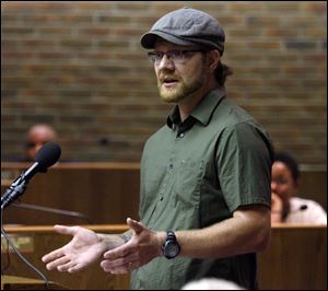 Silas Larsen describes one of his first experiences with racial attitudes in Findlay. He was one of more than 100 people to attend a discussion on race and diversity last night.