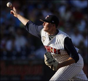 Eddie Bonine pitched a brilliant game for the Mud Hens last night to improve to 11-2. He gave up no runs and just one hit over seven innings with seven strikeouts.