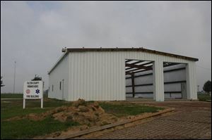 Fulton County Fairgrounds' new fire and emergency services building is designed to be big enough for modern equipment. The building on the southwest corner of the fairgrounds will have 14-foot high doors, a kitchen, and EMS treatment rooms.