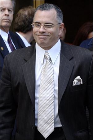 In a Sept. 27, 2006, file photo John Gotti Jr. exits Manhattan federal court after his third trial ended in a mistrial. in New York. A law enforcement official says John A. 