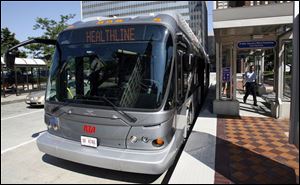 Greater Cleveland Regional Transit Authority s new bus is considered part train.
