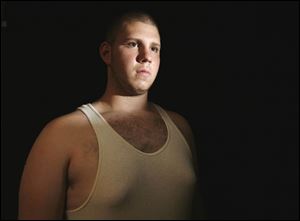Panayiophs Tsiknis suffers from a disorder that causes boys to develop enlarged breasts because of an abnormal balance in hormones. 