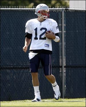 Tom Brady said he's ready to go after running agility drills in practice for the Patriots.