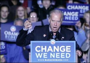 Joe Biden speaks during yesterday's rally at Bowling Green State University. The senator also stopped in Marion, Ohio.
<br>
<img src=http://www.toledoblade.com/graphics/icons/photo.gif> <b>VIEW</b>  <a href=http://www.toledoblade.com/apps/pbcs.dll/gallery?Avis=TO&Dato=20081101&Kategori=NEWS09&Lopenr=110109995&Ref=PH><b><font color=red> Joe Biden in Bowling Green</font color=red> </b></a> photo gallery