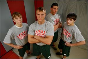 Central Catholic hopes to defend its City League title with returning league champs Jordan Duckett, Jake Henderson, Dave Pickerel, and Dan Cook.