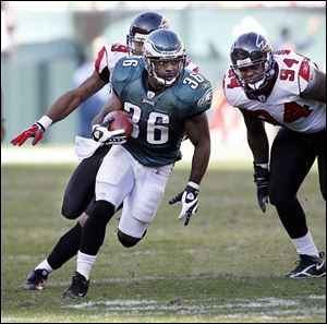 Philadelphia running back Brian Westbrook had an off season statistically, but defenses have to know where he is on every snap. In the last playoff game against the Giants he gained only 46 yards, but that opened things up for Donovan McNabb in the Eagles' upset victory.