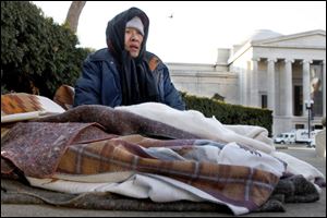 Nga Thi Buscall, 60, who camped out on Pennsylvania Avenue on Friday, will be required to leave the area by Monday night.