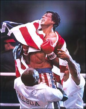 Sylvester Stallone made famous the character Rocky Balboa, a boxer who doesn't give up.
