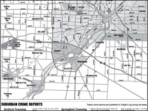 Click here to <a href=" /apps/pbcs.dll/article?AID=/20090424/DATACENTER01/90407024" 

target="_blank "><b> see an interactive crime map</b></a> with plotted points of crime in 

Toledo and its suburbs