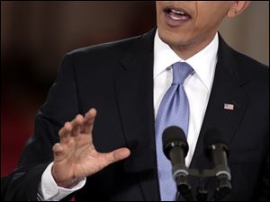 President Obama said improvement will take time on problems America faced in his first 100 days in office.