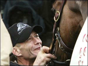 Calvin Borel was still smiling yesterday as he tended to Mine That Bird, the longshot that won the Kentucky Derby.