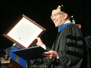 CTY utgrad10p  Sam Abell, a photographer originally from Sylvania, received an honorary degree during the proceedings. Graduation ceremonies are held at the University of Toledo in Toledo, Ohio on May, 10, 2009. There are 2,944 candidates for degrees from the colleges of Arts and Sciences, Business Administration, Education, Engineering, Health Science and Human Service, Law, Medicine, Nursing, Pharmacy and University College.   The Blade/Jetta Fraser