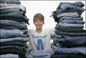 Erek Hansen of Jerusalem Township read about the effort to recycle denim into insulation in National Geographic Kids magazine.