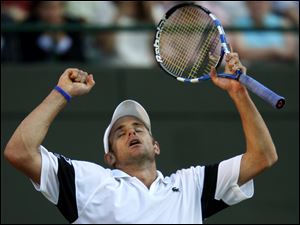 Andy Roddick was relieved to get past Lleyton Hewitt with a 6-3, 6-7 (10), 7-6 (1), 4-6, 6-4 quarterfinal victory at Wimbledon.