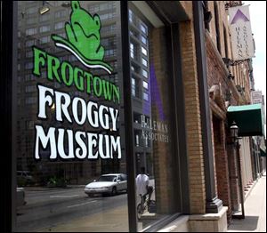 The Frogtown Froggy Museum, on Water Street in Fort Industry Square, was stocked mostly from secondhand shops.