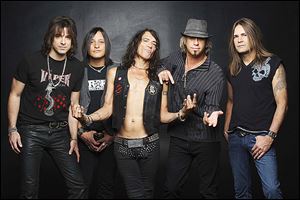 Ratt today: Warren DeMartini, Carlos Cavazo, Stephen Pearcy, Bobby Blotzer, and Robbie Crane. The band will be in town for a show Saturday at Toledo Harley Davidson.