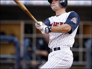 Toledo catcher Max St-Pierre went 2-for-5 with a home run in yesterday's slugfest victory over Syracuse. He hit the third of back-to-back-to-back home runs in the third inning.