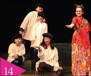 Children in the Creative Stages program perform in the world premiere of  Beyond the Path  earlier this year. A yearly main stage production guarantees every child in the program a part in the play.