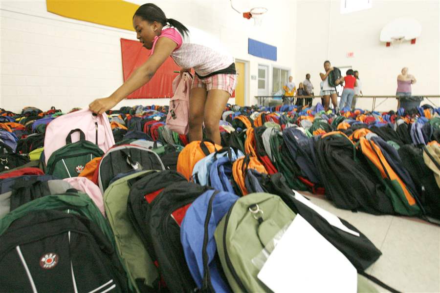 Toledo Salvation Army helps students get ready for school The Blade