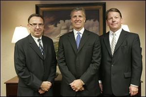 The founders of Waterford Bank are, from left, Lawrence Boyer, executive vice president; Michael Miller, chairman and chief executive officer, and Michael White, president and chief operating officer.
