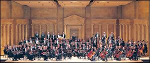 The Toledo Symphony, pictured here in the Peristyle of the Toledo Museum of Art,
opens its Classics series Sept. 25-26.