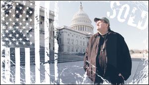 Michael Moore in ‘Capitalism: A Love Story.'
