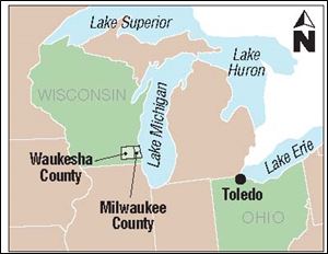 Waukesha, west of Milwaukee, is
expected to be the first city to test the Great Lakes water compact. The Wisconsin city wants to draw water from Lake Michigan.