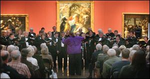 Masterworks Chorale, under the direction of Donna Tozer Wipfli, performed last year in the
Toledo Museum of Art. This year the group sings in Epworth United Methodist Church.