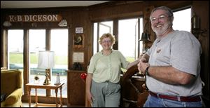 Bonnie and Ken Dickson traveled to cities including Boston in researching his book about Stickney.