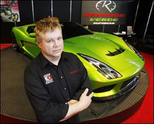 There wasn't time to install inventor Doug Pelmear's fuel-efficient engine in Revenge Designs' two-seat Verde luxury sports car concept for this year's North American International Auto Show as planned.