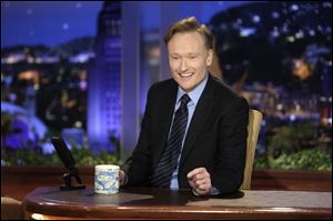 In this June 1, 2009 file photo provided by NBC, Conan O'Brien makes his debut as the host of NBC's 