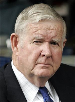 Rep. John Murtha, (D - Pa.), waits to speak to Democrats at the Hampton, N.H. in 2006. Murtha, an influential critic of the Iraq War whose congressional career was shadowed by questions about his ethics, died Monday. He was 77.