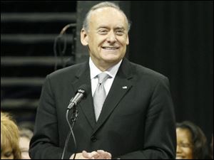 Lt. Gov. Lee Fisher speaks at the University of Toledo in this January 18, 2010 file photo.