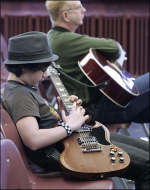 Julian Bohland, 11, of Oregon attends a workshop during Guitar Festival 2010 in Toledo.