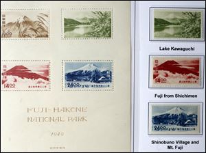 Slug: CTY stamp01p Date:  02282010     Andy Morrison       Location: Toledo  Caption: A display of stamps featuring Japanese National Parks at the 86th Annual Toledo Stamp Expo '10, at Holland Gardens, Sunday, 02282010. Summary.