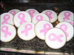 Cookies and an invitation to Diana Gabel's surprise party when her chemotherapy ended.