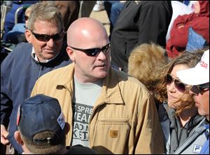 Samuel Joseph 'Joe the Plumber' Wurzelbacher of Springfield Township was part of the crowd at the 'Showdown in Searchlight' rally in Nevada.