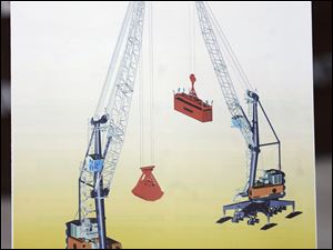The new cranes, which are funded by the American Recovery and Reinvestment Act, are twice as productive as those now in use at the port, with the ability to move up to 35 cargo containers per hour. While the old cranes have been fine for handling traditional bulk cargo since the 1950s, they are aging and will be enhanced by the addition of the new equipment. Mobile cranes like the new Liebherr models on order are rare at ports on the Great Lakes.