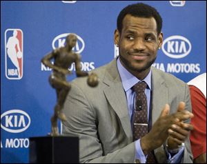 LeBron James won his second straight MVP, finishing far ahead of Kevin Durant.