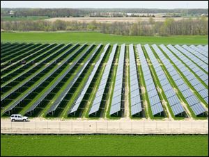 Wyandot Solar, a solar project in Wyandot County, supplies Ohio Power Co. and Columbus Southern Power with 12 megawatts of electricity. At its finish, the site became Ohio's largest solar field.