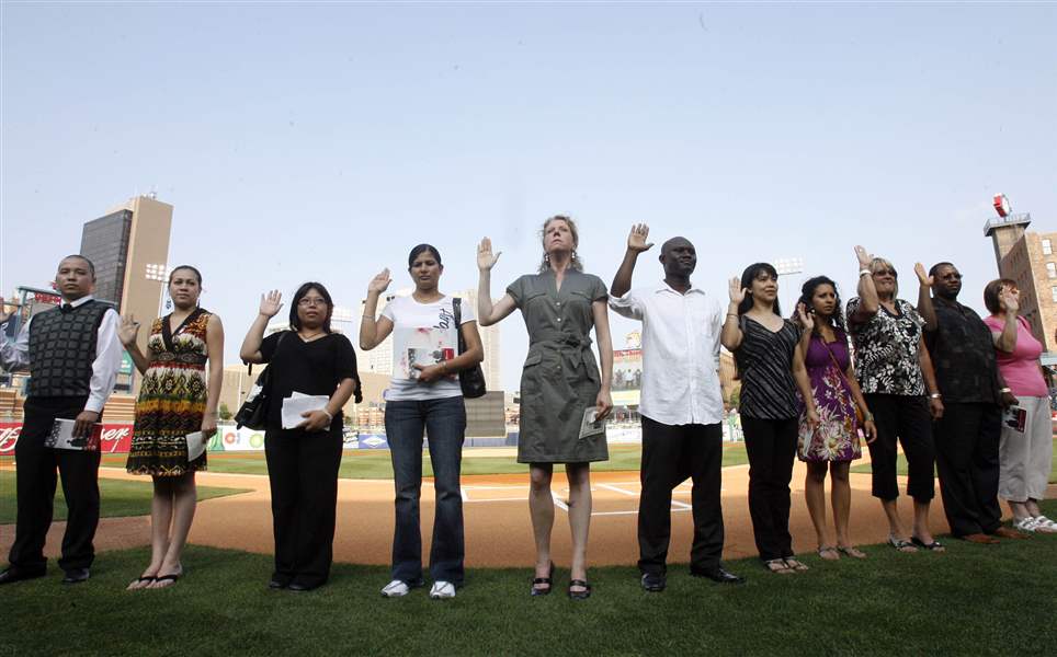 New-citizens-introduced-at-baseball-game