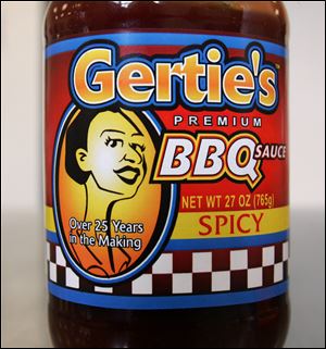 Gertie's Premium
BBQ Sauce is sold locally
for $5.99 for a 27-ounce jar
in some local meat shops.