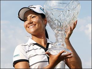 Ai Miyazato took over the top ranking on the LPGA tour after winning the ShopRite LPGA Classic.