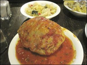 Stuffed cabbage is a specialty at Sokolowski's University Inn in Cleveland.