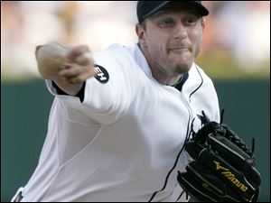 The Tigers' Max Scherzer pitched seven strong innings and improved to 6-6 on the season. He struck out six and walked two.