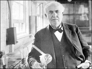 Thomas Alva Edison, shown here in an undated photo taken in his laboratory in West Orange, N.J., is the top vote-getter among Ohioans to represent the state in National Statuary hall in Washington. The prolific inventor from Milan, Ohio, garnered 30 percent of the vote according to the Ohio HIstorical Society. 