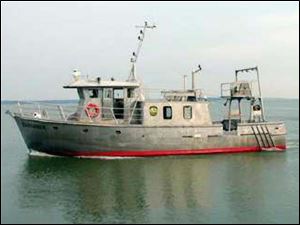 Research vessels such as the Explorer II from the Ohio Division of Wildlife navigate the western basin of Lake Erie to gather data through young-of-year trawls to assess the 2010 walleye hatch.