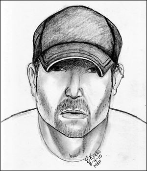 Police have released this sketch of the man suspected in a series of stabbings.
