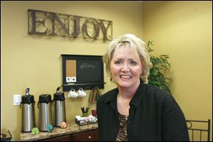 Mary Michel, in her Toledo office, is the founder of Journey of the Heart and offers mentoring and personal development for women struggling with life issues.